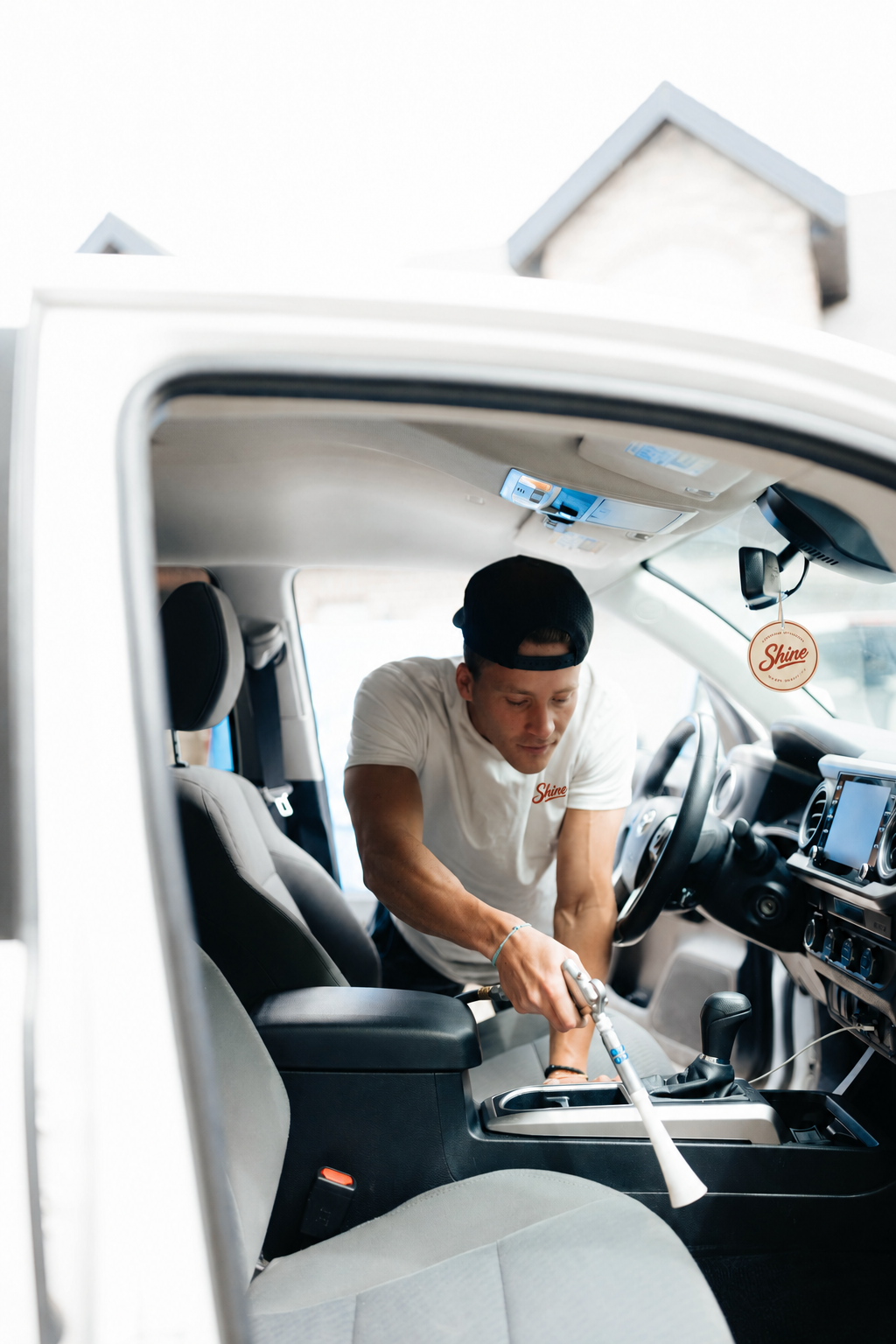 Interior vacuuming and cleaning